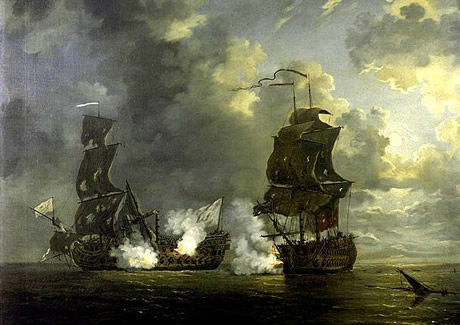 French Ship Captured by English